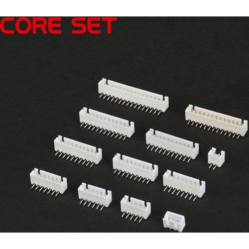 50PCS/Lot XH2.54 Right Angle Pin Header Connector 2P 3P 4P 5P 6P 7P 8P 9P 10P 11P 12P 13P 14P 16P 2.54mm Pitch XH For PCB