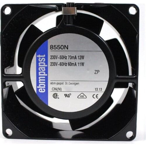 8550N 8038 230V 12/11w high temperature resistant all-iron blade axial flow fan 6months Warranty