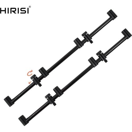 Aluminium carp fishing rod pod buzz bar with adjustable bolt for 4 fishing rods length 45cm