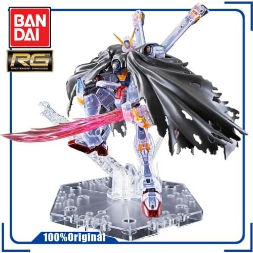 BANDAI Limit RG 1/144 Mobile Suit Crossbone Gundam X1 Color Transparent Assembling Model Action Toy Figures Childrens Gifts