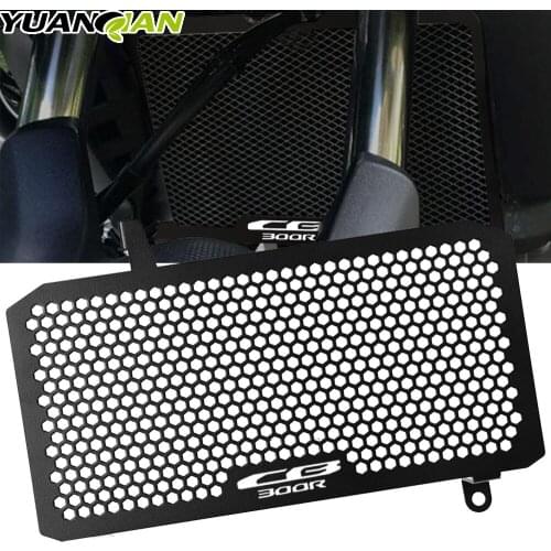 CB300R Black Motorcycle Radiator Grille Cover Guard Aluminum Protection Protetor For HONDA CB300R CB300 CB250 R ABS 2019-2021 20