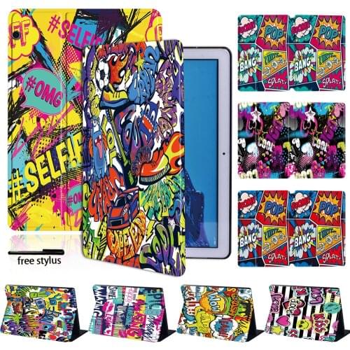 Tablet Case for Huawei MediaPad T5 10/M5 Lite/M5/T3 10/T3 8 Inch Shockproof Cover Case + Free Stylus