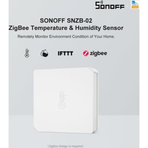 Zigbee Temperature Humidity Sensor APP control sonoff smart home Hygrometer thermometer compatible ewelink alexa google ifttt