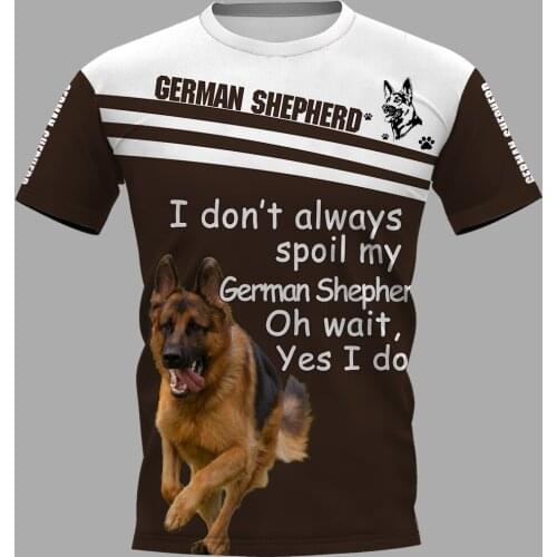 PLstar Cosmos German Sheperd 3D Printed t-shirt Harajuku Streetwear T shirts Hip hop Men For Women Short Sleeve style-2