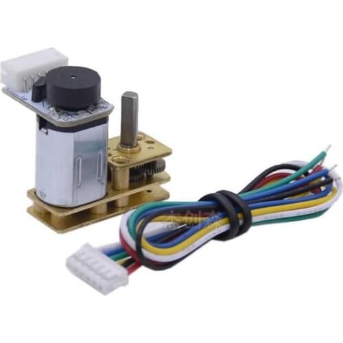 GA1024-N20 miniature DC gear motor DC3V6V12V small motor with speed measuring code plate Huoer encoder low speed
