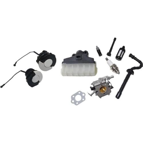 Carburetor Oil Fuel Filler Cap Oil Fuel Filter Pipe Spark Plug Air Filter Kit for STIHL 021 023 025 MS210 MS230 MS250 Chainsaw