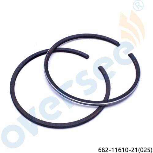 682-11610-11-00 +025 Piston Ring Set For Yamaha Parsun Powertec 9.9HP 15HP 2stroke Outboard Engine Boat Motor aftermark Parts