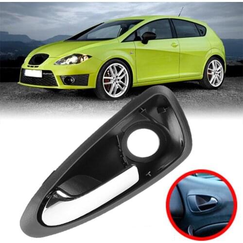 Left/Right Black Door Handles Auto Inner Door Handles 6J0837113A 6J1837113A ABS Car Interior for SEAT Ibiza 2009-2012 GW