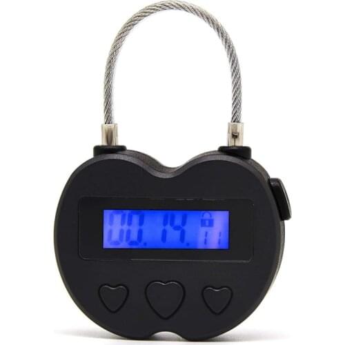 New smart time lock LCD screen time lock multi-function electronic travel timer waterproof USB charging temporary keyboard timer