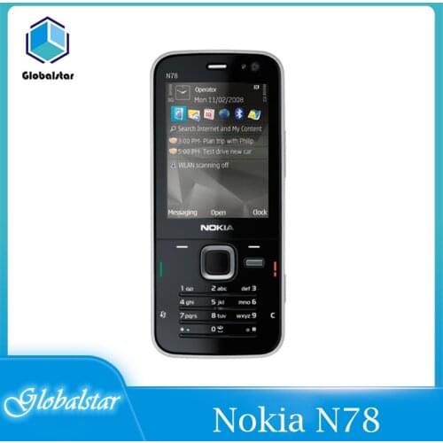 Nokia N78 Refurbished mobile phones Original unlocked Phone Unlocked GSM 3G WIFI GPS Bluetooth FM Symbian S60 Free shipping