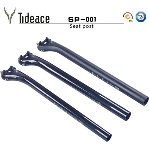 Tideace carbon bicycle seatpost MTB road mountain bike seat post seat tube glossy/matte carbon bicycle parts 27.2/31.6*400mm