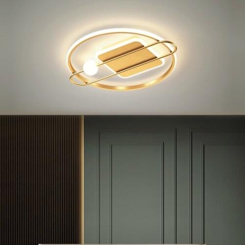 Nordic 38W 42W Ceiling Lamp Modern Minimalist Lamp for Restaurant Study Bedroom Office Living Room Creative Personality Lamps