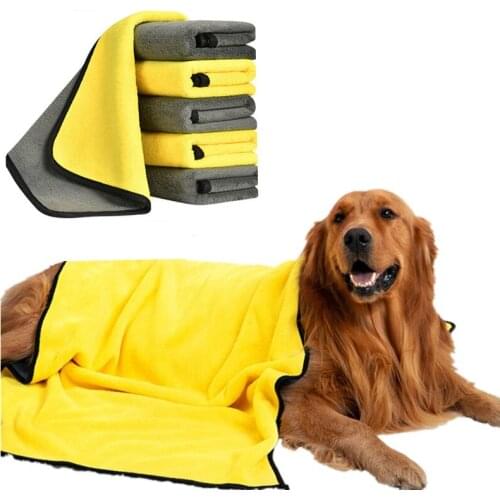 Dog Towel Super Absorbent Pet Bath Towel Microfiber Dog Drying Towel for Small, Medium, Large Dogs and Cats