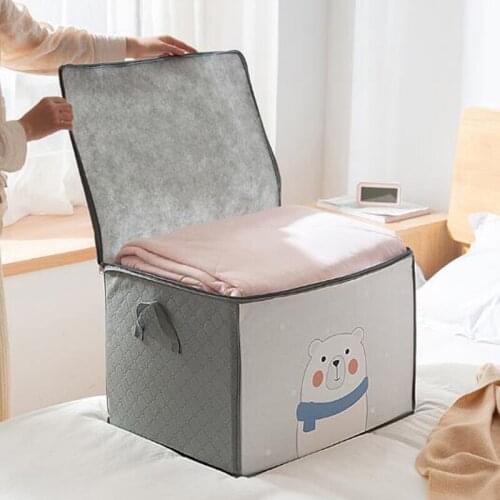 Quilt storage bag non-woven clothing finishing bag clothes packing bag household quilt dustproof and waterproof bag