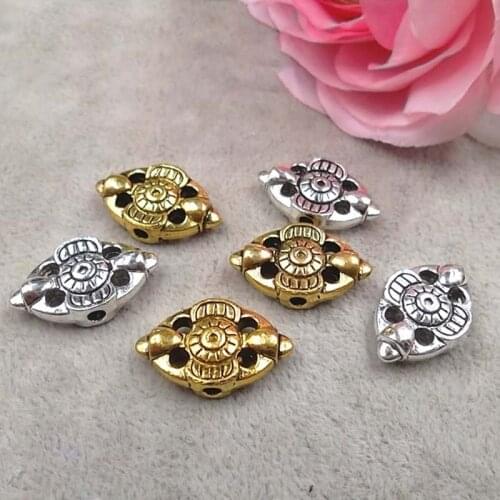20pcs/lot Vintage Antique Gold Zinc Alloy Charm Beads 22x14mm Buddha Accessories Spacer DIY Jewelry Making Women/Men Materials