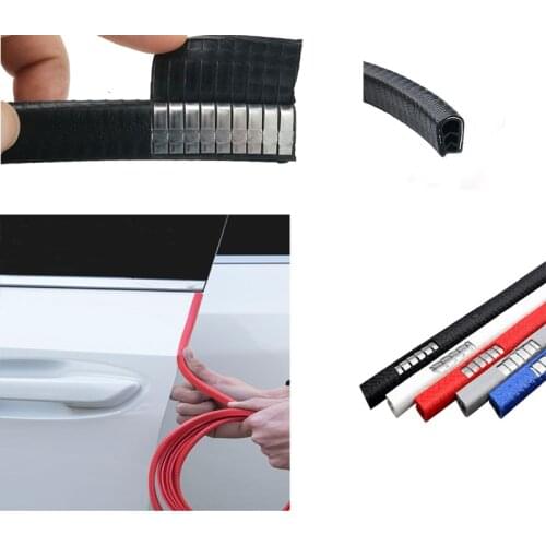 10m Car Door Edge Protector Universal Auto Door Guard Protective Strip Universal Automobiles Doors Trunk Hood Seal Sealant Strip