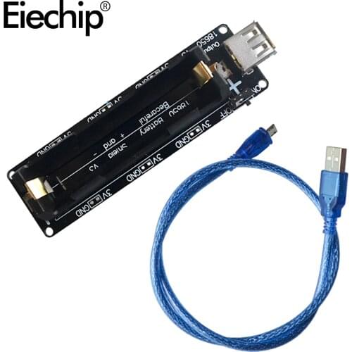 18650 Lithium Batter Shield Board development board for Raspberry Pi 3 ,ESP32 Wemos V3 with Battery Protection 5V with USB cable