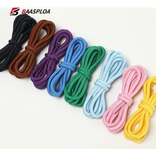 1 Pair Long of Round Shoelaces Shoe Strings Shoe Laces Ropes for Boots Sneakers Unisex Multi Color Baasploa Waxed Round Laces
