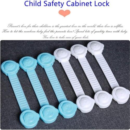 10 Pcs Baby Anti-pinch Multi-function Safety Lock Cabinet Baby Toddler Child Safety Lock Refrigerator Window Closet Wardrobe
