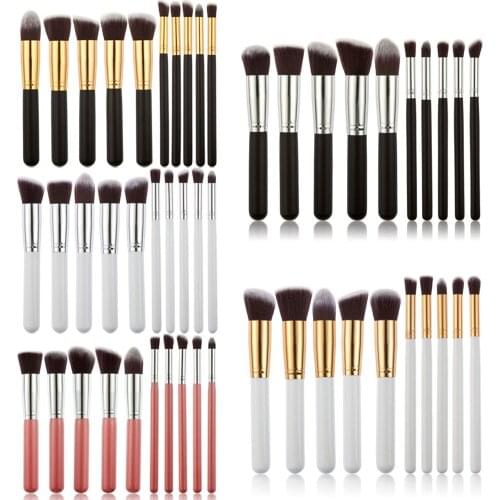 10pcs/Lot Professional Makeup Brush Set Cosmetic Brushes Foundation Eyeshadow WLDE