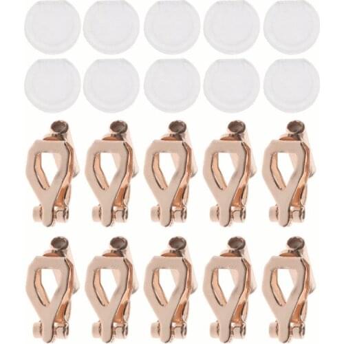 20Pcs DIY Earrings Converter With Comfort Earring Pads Turn Pierced Into Clip-On