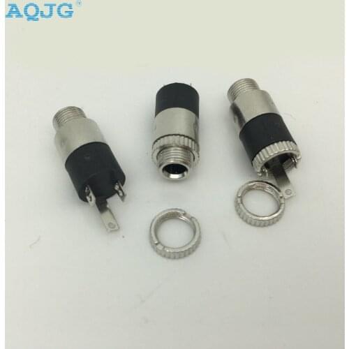 5PCS/LOT PJ392 3.5mm Stereo Female Sockect Jack with Screw 3.5 Audio Headphone Connector PJ-392 AQJG