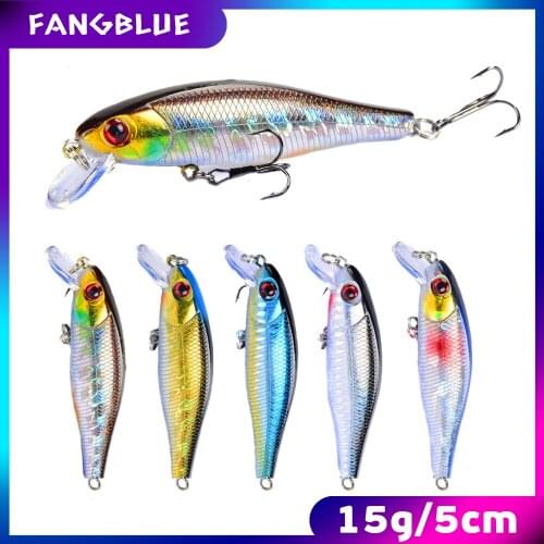 5Pcs Minnow Lure Laser Fishing Bait 85mm 9g Fishing Wobblers Tackles Topwater Bait Artificial Hard Bait Fishing Accessories