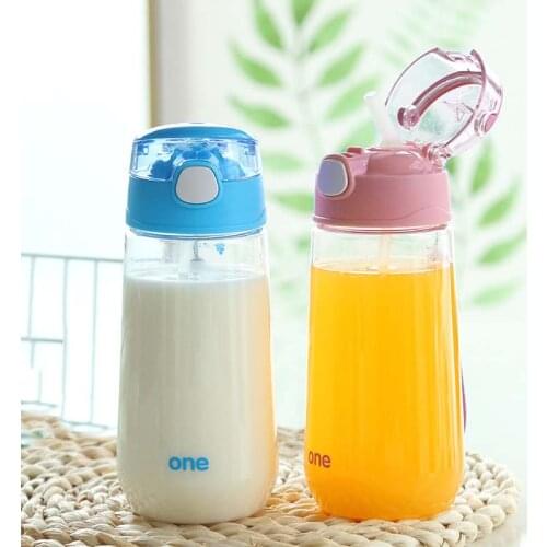 500ml My Kids Water Cup with Straw Children Water Cup Drinking for Water Bottles Portable Cartoon Child Sport Cup