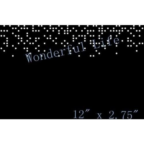 Free shipping Strip Rhinestone Template iron on Transfer design heat transfer