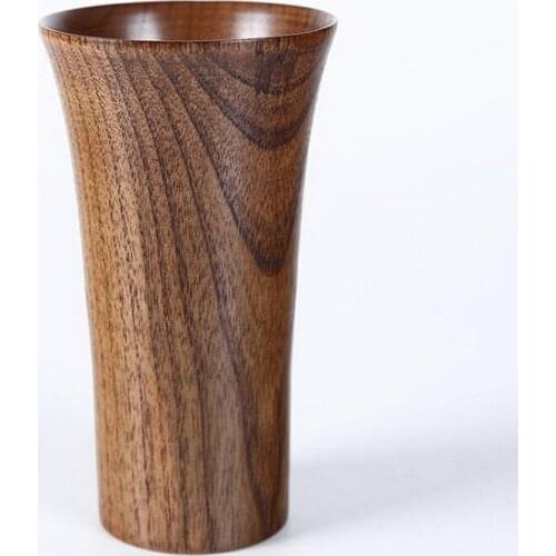 Free shipping wholesale price wooden portable coffee cup Eco friendly high wooden tea cup