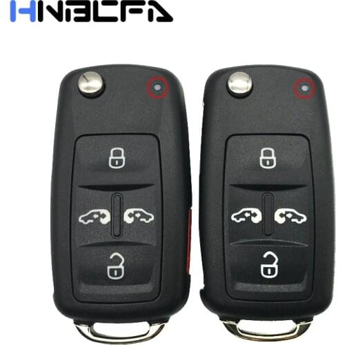 5 buttons Car Remote Key shell For VW Volkswagan Sharan Caravelle Multivan T5 5K0837202AD Replacement Folding Flip Key Case Fob