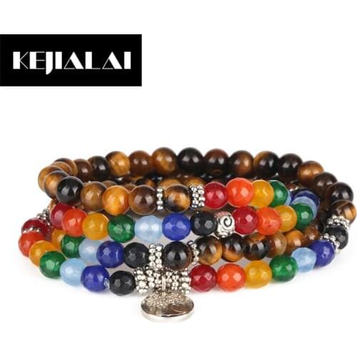 Dankaishi Multilayer Beaded Bracelet Bohemian Style Natural Stone Faceted Beads Colorful Crystal Beads Handmade Jewelry Best