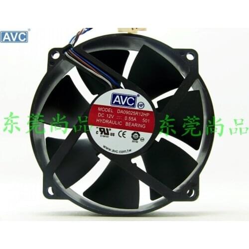 For AVC DA09025R12HP 12V 0.55A CPU fan PWM auto- tune