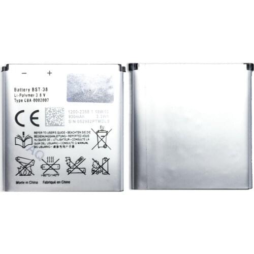 For Sony BST-38 Phone Battery For Sony Ericsson W995 C510 C902 C905 K770I K850 W580I R306 W980 Z770i K770 930mAh