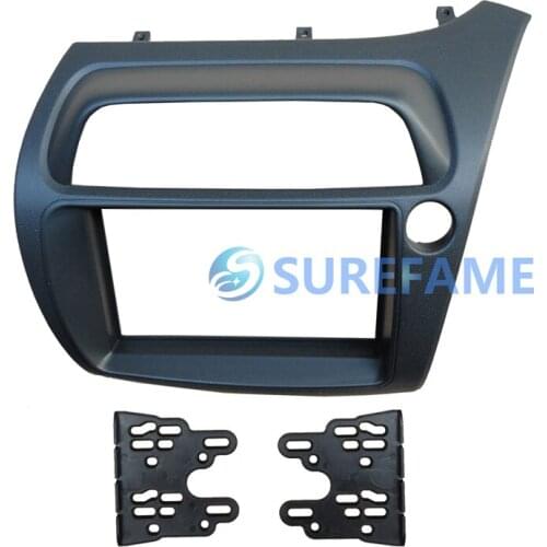 Double Din Car Dash Kit for Honda Civic Right Wheel 2006-2011 Auto Panel Fascia Audio Frame Bezel Face Plate Adapter