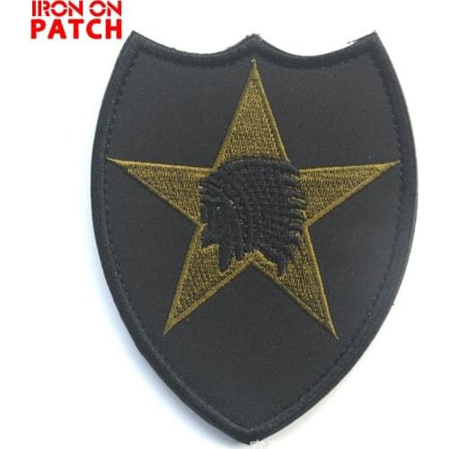 Indian headdress Patch Embroidered Patches Hook & Loop Tactical Badges Armband stickers Military Badges Sleeve Film