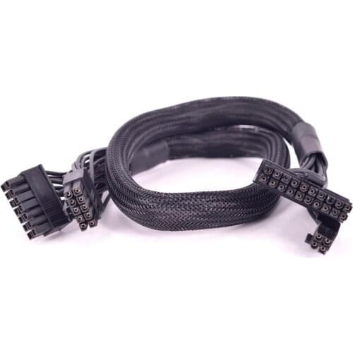 14pin +10Pin to 24 Pin ATX Power Supply Cable 20+4 Pin PSU Motherboard Sleeve for Corsair RM1000 RM850 RM750 RM650 RM550 RM450