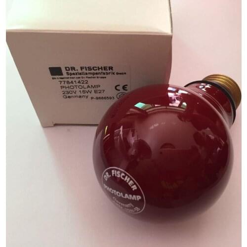 Dr. fischer 77841422 230v15w CT DR room red bulb 15w 230v E27 photolamp 240 v 15 w photo lamp 230 v 15 w