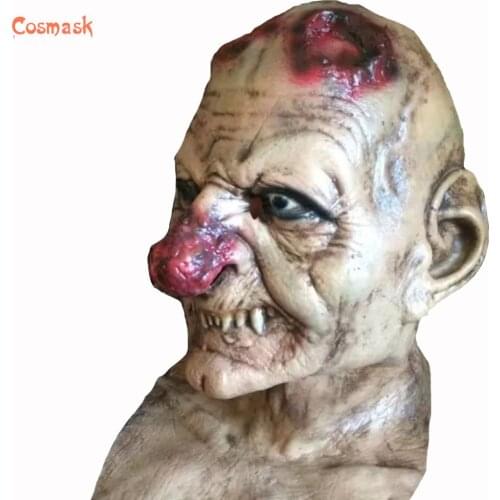 Cosmask Halloween Horror Latex Mask Goblins Big Nose Creepy Costume Party Clown Mask Cosplay Props Scary For Halloween