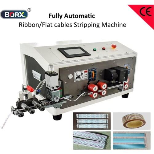 PVC sheath wire stripping machine automatic cable cut strip machine flat round wire tube cut equipment