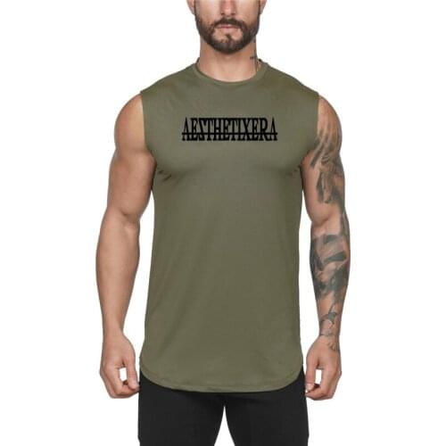 New Brand Cotton Fashion Stringer Tank Tops Men Gyms Casual Training Running Fitness Tank Top Men Gym Clothing Bodybuilding Vest