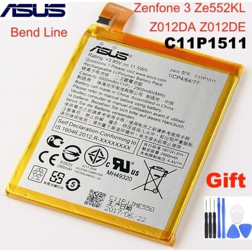 Original 3000mAh C11P1511 Replacement Battery For Asus ZenFone 3 Ze552kl Z012da/e Z01mda ZenFone 4 Selfie ZD553KL