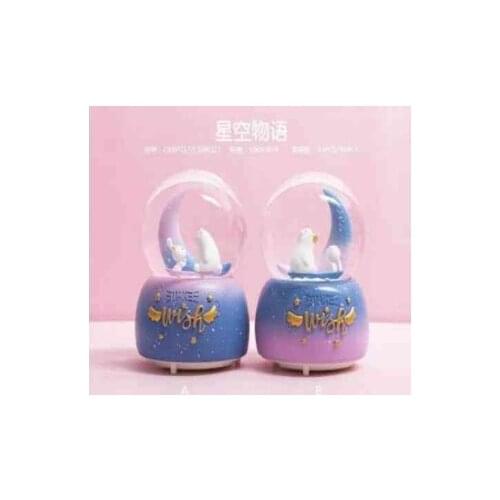 Lighted Musical snow globe Inkjet MH-92 Gift,Love, Celebration, Cute ,Ships from Turkey