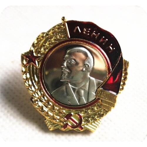 Soviet Order of the Red Banner Screw Back Badges CCCP Orden Lenina USSR Order of Lenin Pre Soviet Union Military Medal