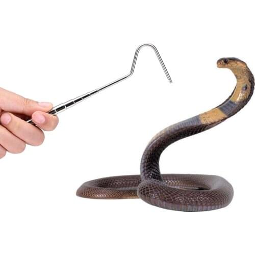 Stainless Steel Extensible Telescoping Snake Hook Extensible Reptile Catcher Capture Snake Catcher Reptile Catcher