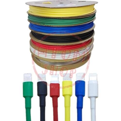 200m/roll 2.5MM Heat shrinkable tube heat shrink tubing Insulation casing 200m a reel