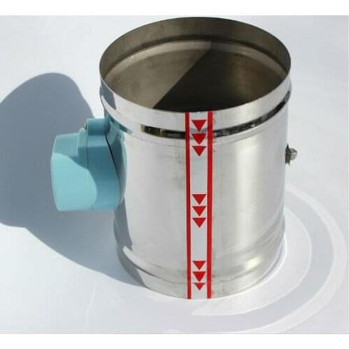 80MM Stainless steel air valve seal type, 24VAC Air damper air tight type, 3" ventilation pipe valve