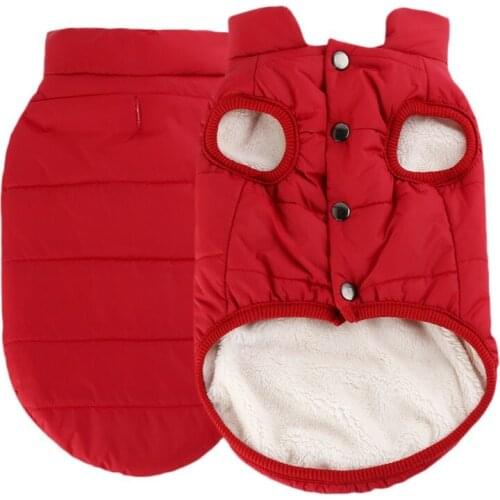 Windproof Warm Pet Dog Coat V Clothes Anti-cold Jacket Dog Winter Clothes Comtable Clothes Small Dogs Hot