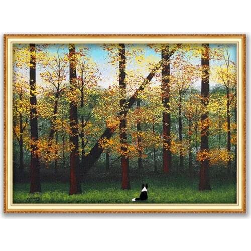 Animal Border Collie DIY Cross Stitch Embroidery 11CT Kits Needlework Craft Set Cotton Thread Printed Canvas Home On Sale Design