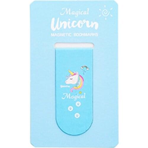 Excited Unicorn Magnet Bookmark Paper Clip School Office Supply Escolar Papelaria Gift Stationery For Students
